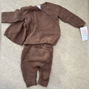 Just One You by Carter's Cozy Brown Kids Matching Set